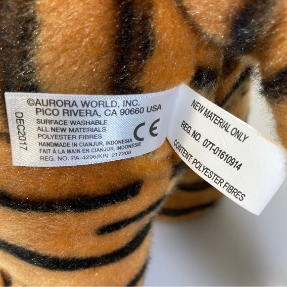 Destination Nation Bengal Tiger Plush Stuffed Animal Toy Orange Standing Clean - Picture 6 of 11